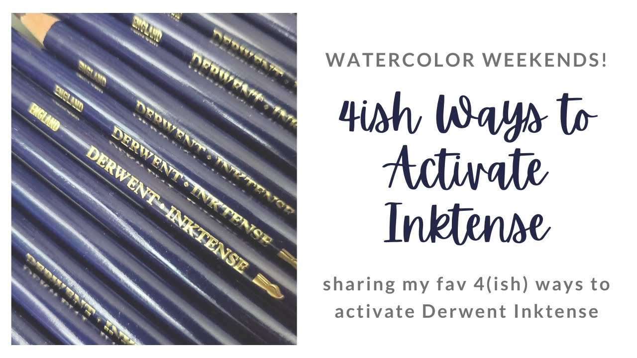 4 (почти) способа активировать Derwent Inktense | Руководство для начинающих по использованию Ink...