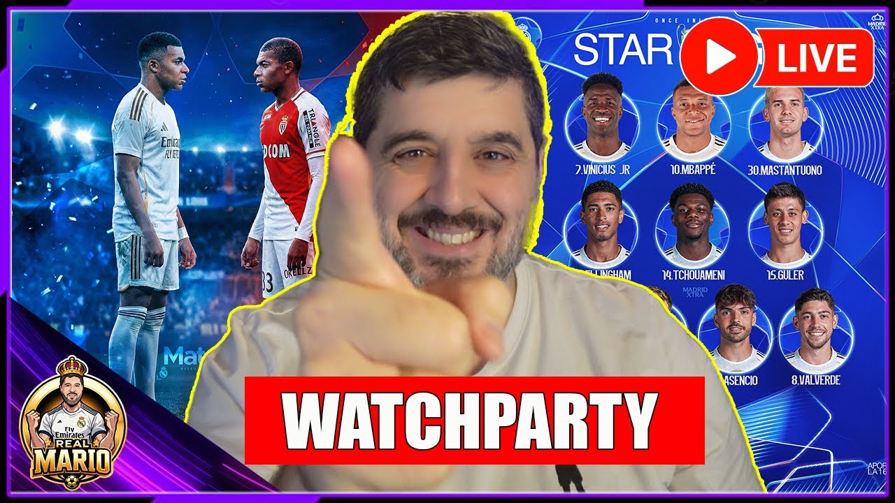 🔥 REAL MADRID vs AS MONACO 🔴⚪ LIVE WATCHALONG | Champions League Reaktion & Chat 🔥