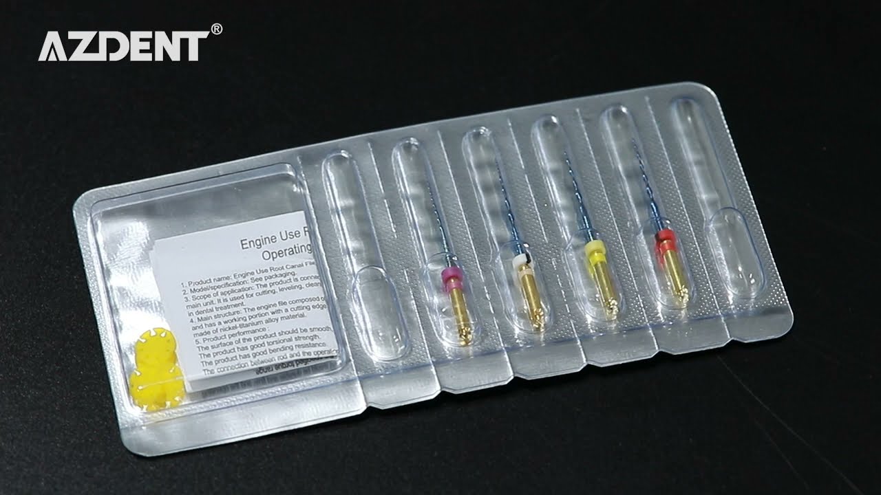 Dental 25mm Engine Use NiTi Rotary File Endo Root Canal Files S Cross