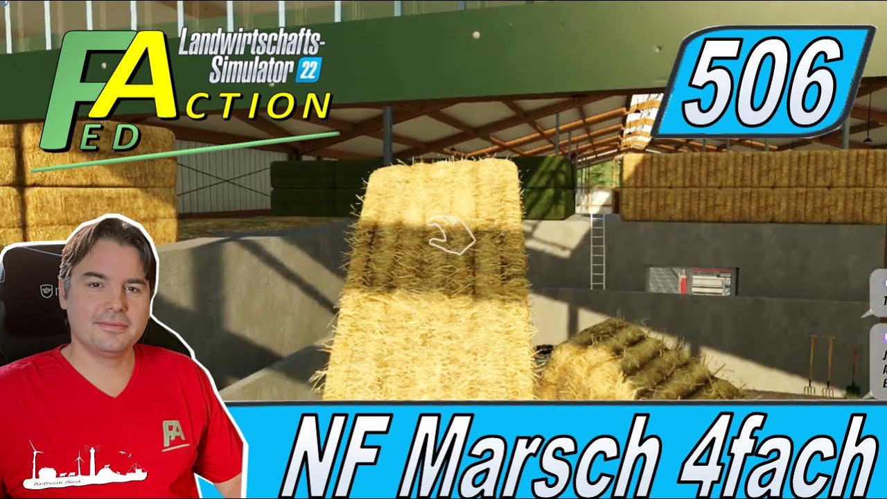 LS22 #506 Stroh für den Kuhstall wird an mehreren Ort en angenommen #NFMarsch #farmingsimulator22
