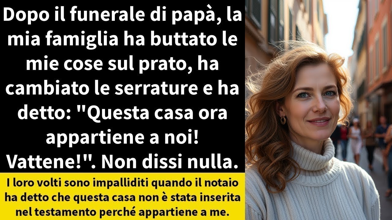 Dopo il funerale di papà, la mia famiglia ha buttato le mie cose sul prato, ha cambiato le serra