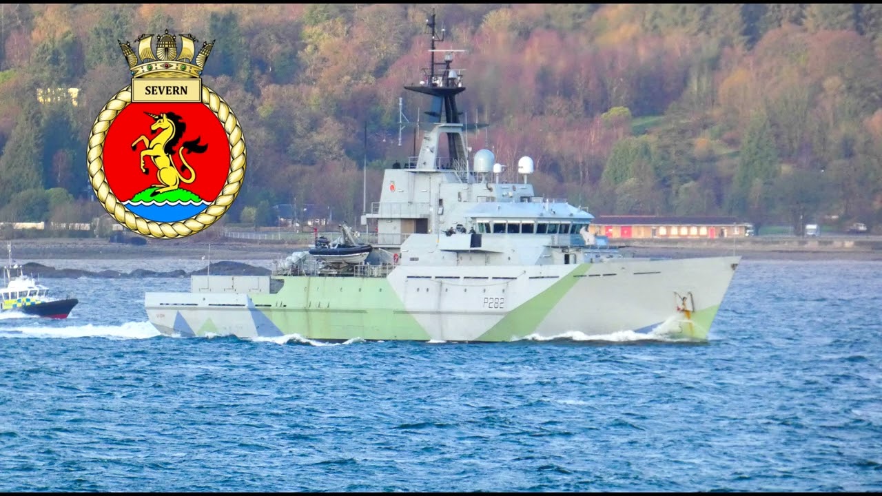 HMS Severn inbound on the Clyde to Fastlane naval base