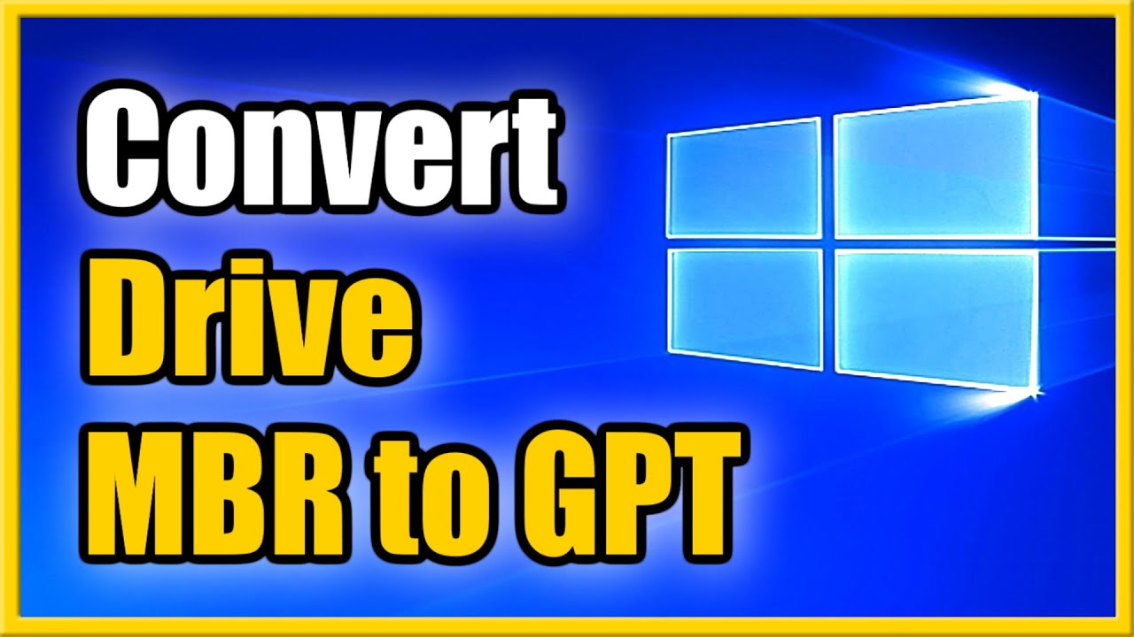 Как бесплатно конвертировать MBR в GPT в Windows 10 без потери данных (простой способ)
