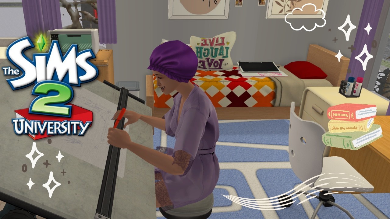 Sims 2 university📚 |Laundry🧺 | Gym💪🏽 | Freshman wrap-up🌼