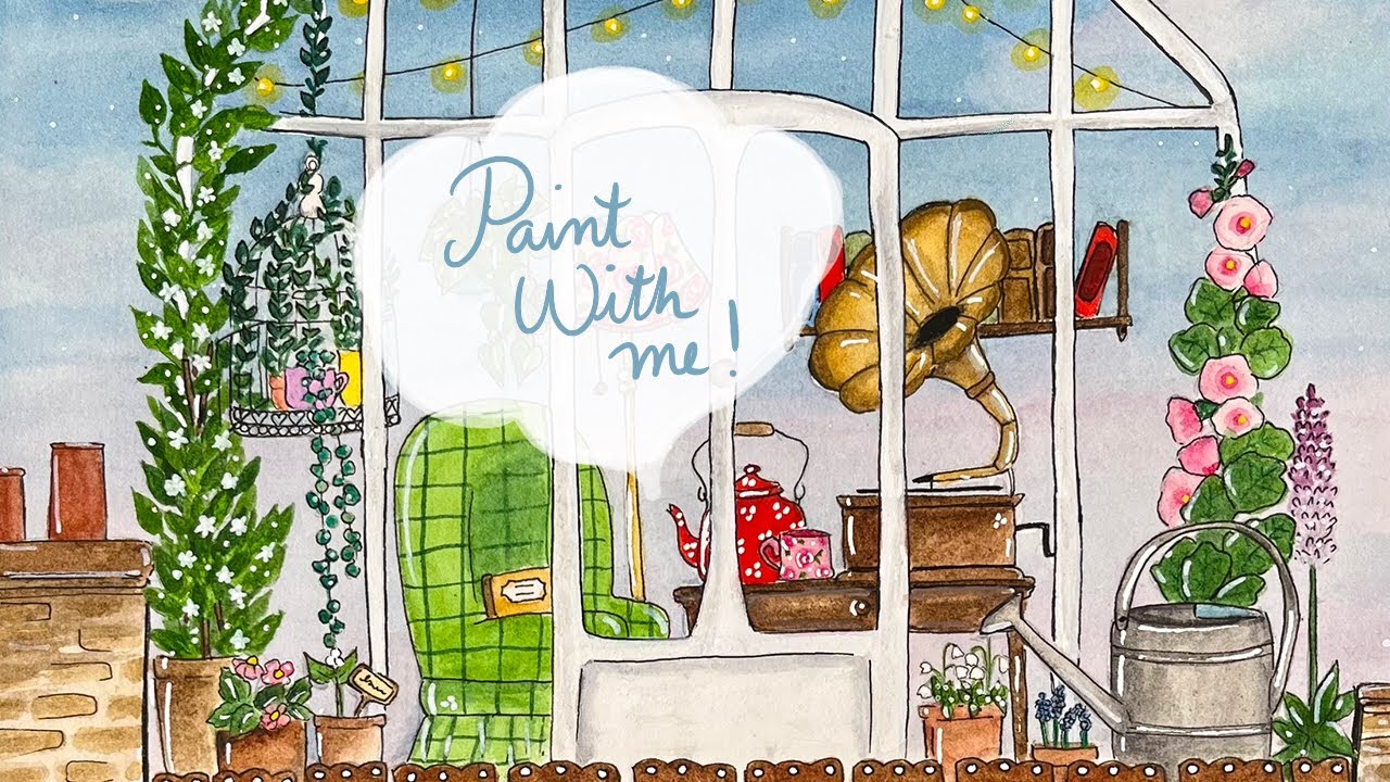 Paint with me - Peinture de Printemps à l'aquarelle