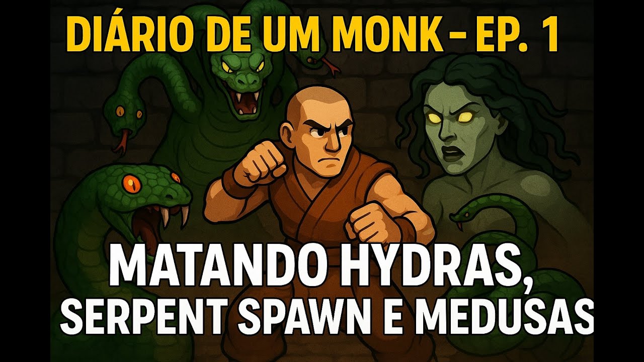Diario de um monk no TIBIA Cap.1 - HUNT BANUTA 1.9KK RAW MONK LVL 180