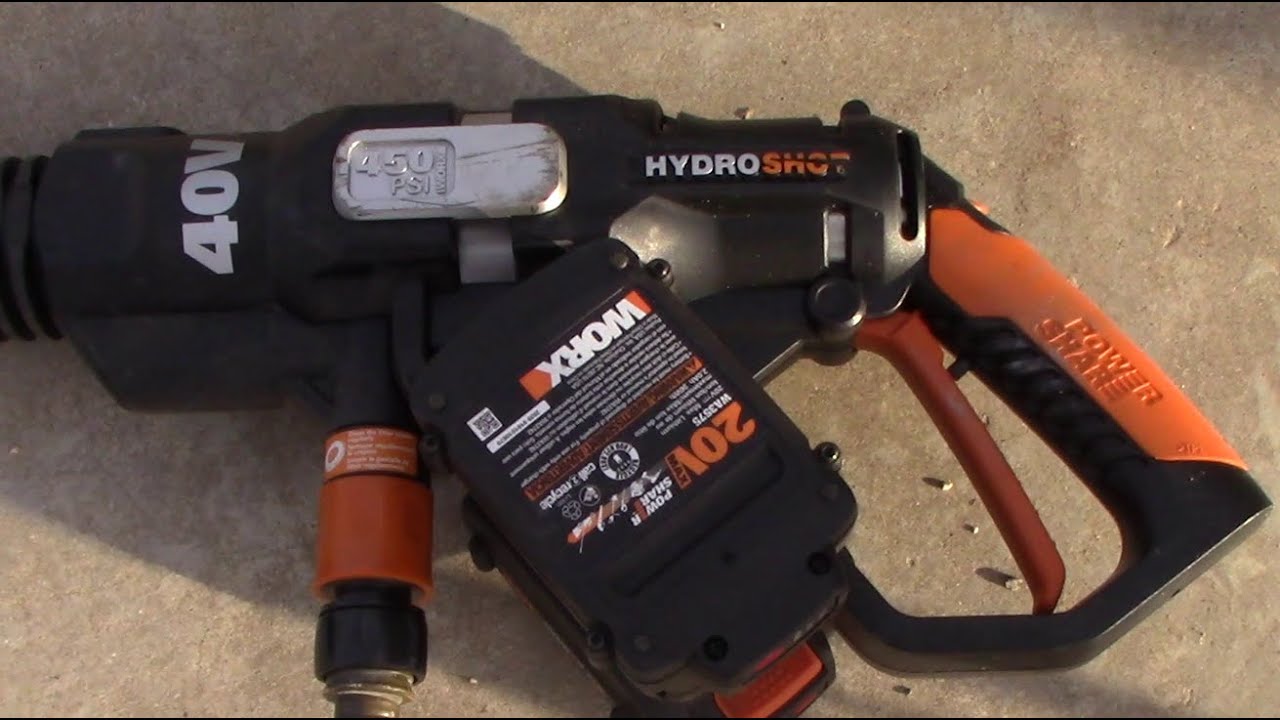 The WORX 40 Volt Cordless Power Washer, Great for RVs!