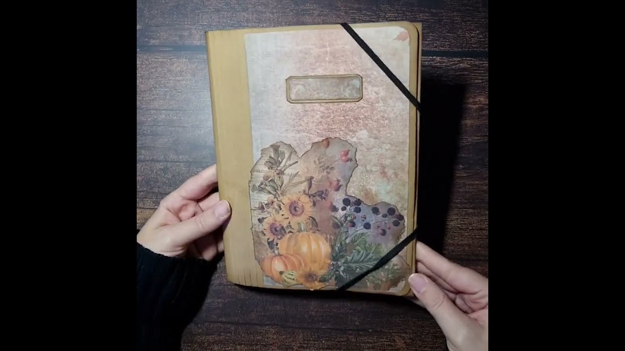 autumn folio flip trough - happymail idea or a special journal