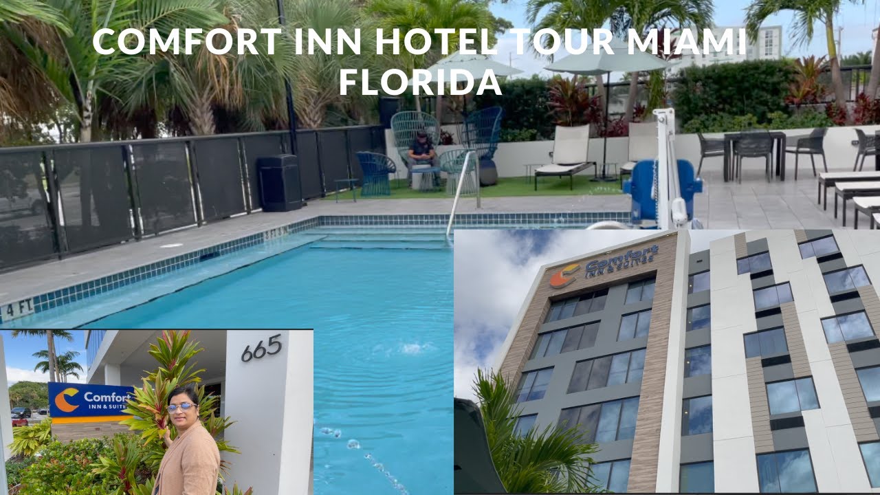 Comfort inn hotel tour Miami Florida  #Day-7 #Part-1 #Travelvlog
