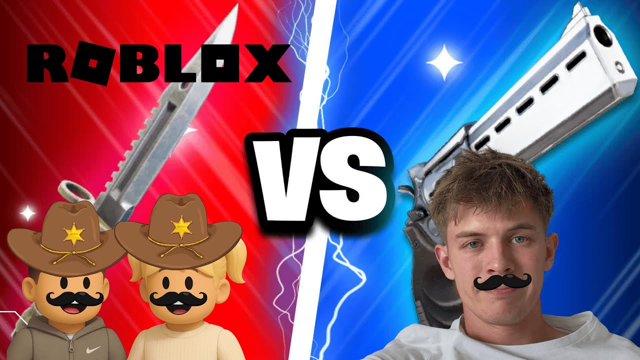 Erste Mal SHERIFF vs MURDER (Roblox) auf PC 🤠 mit Milan & Everly 👦🏼👧🏼