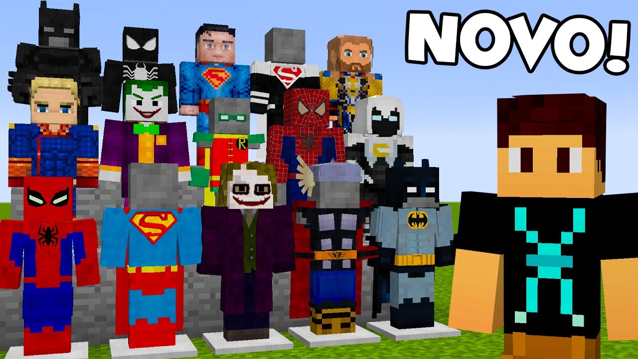 O NOVO MELHOR MOD DE SUPER HERÓIS DO MINECRAFT