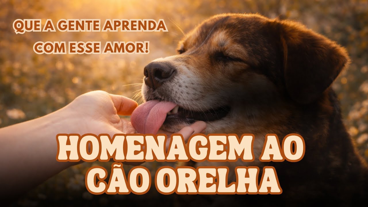 🎵 Que a Gente Aprenda com Esse Amor 🐾💛 | Homenagem ao Cão Orelha e aos Animais | Provérbios 12-10