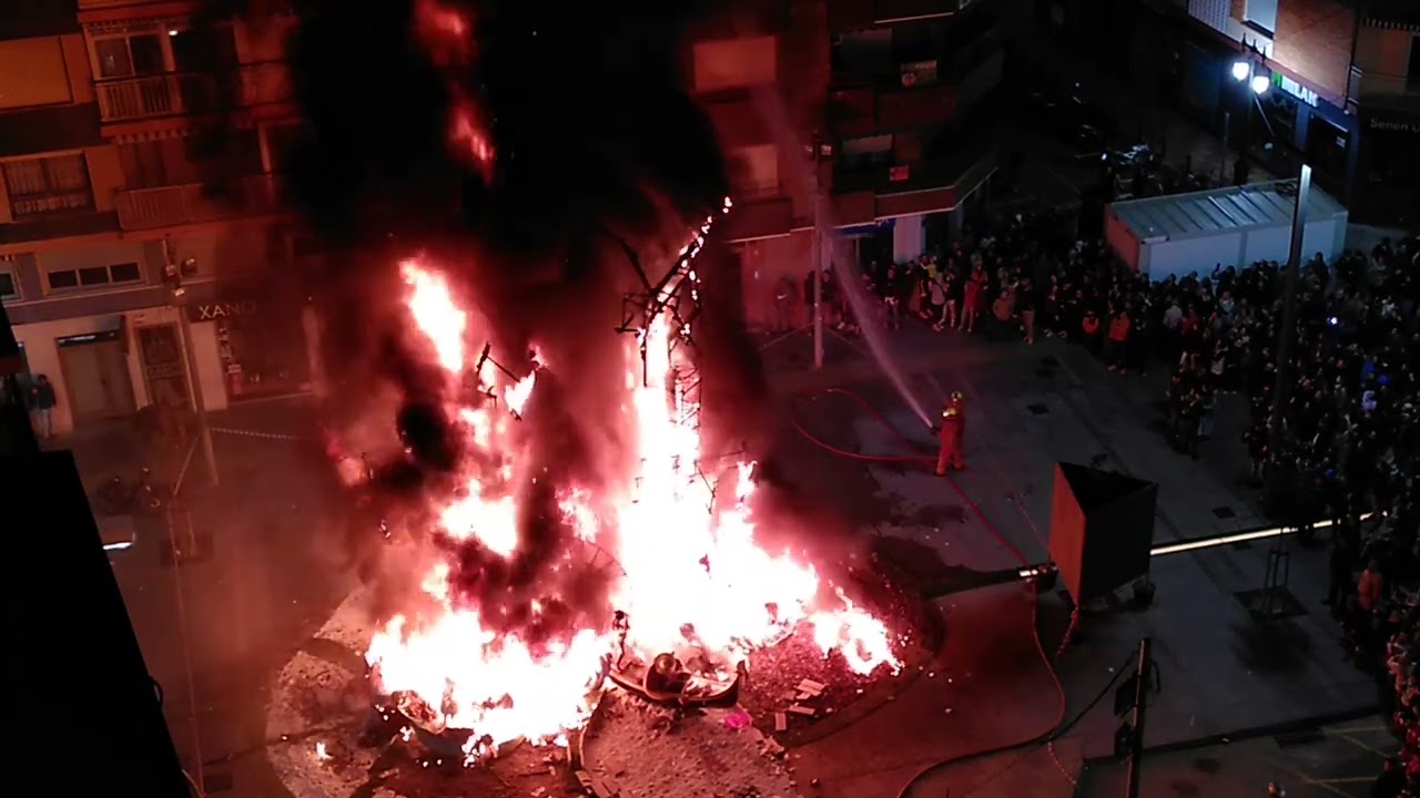 Cremà de la Falla Passeig-Mercat de Cullera, 19 de Març de 2023
