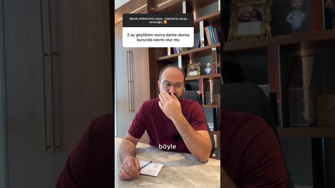 Ameliyat sonrası burna alınan darbeler