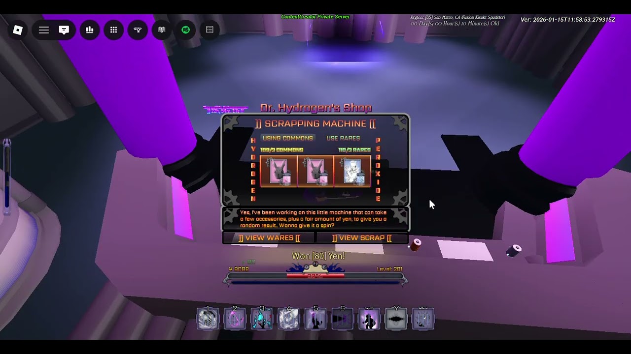 Dr. Hydrogen 01/16/2026 Karakura Town (look description)