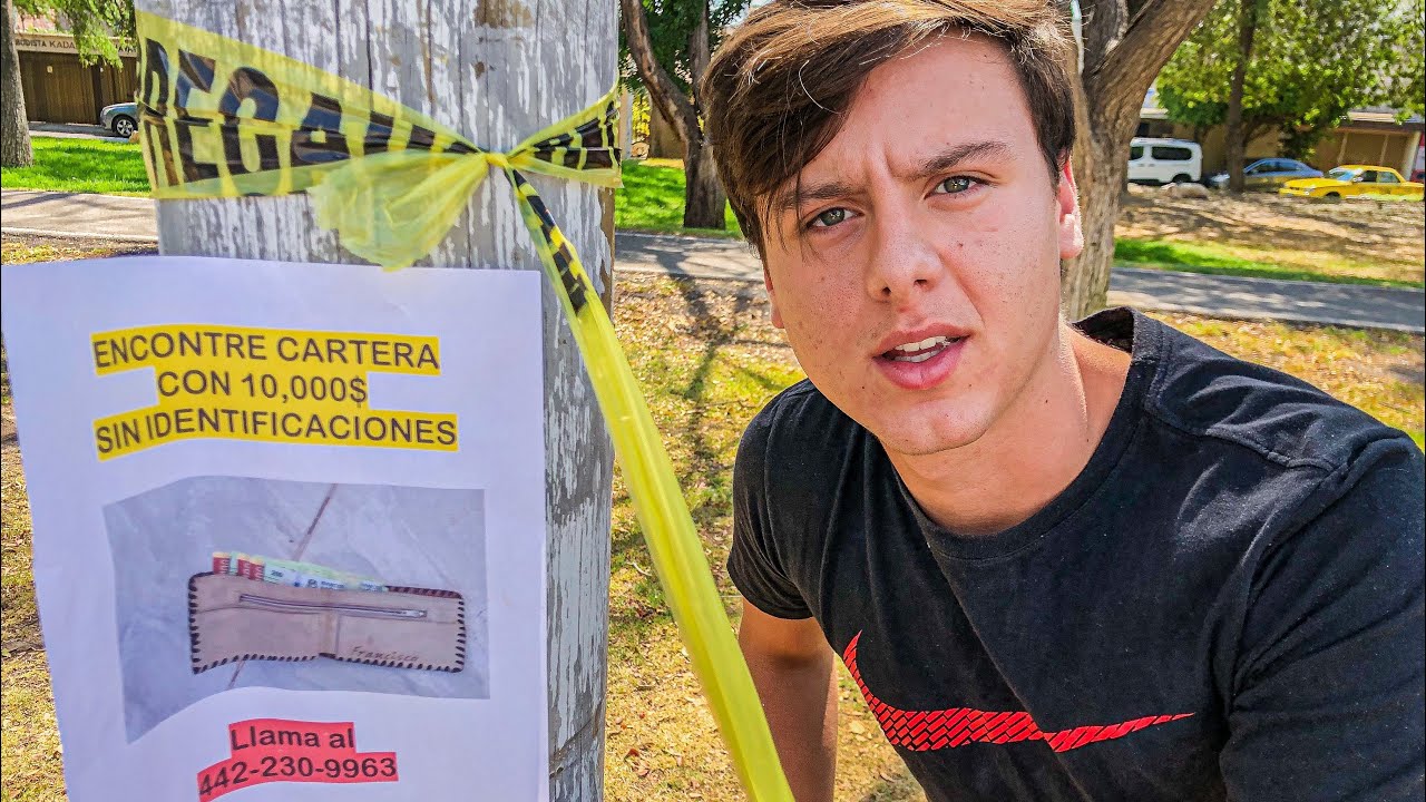 Finjo Encontrar Una Cartera Con $10,000 Para Ver Cuantos Mentirosos La Reclaman Y LOS ENFRENTO