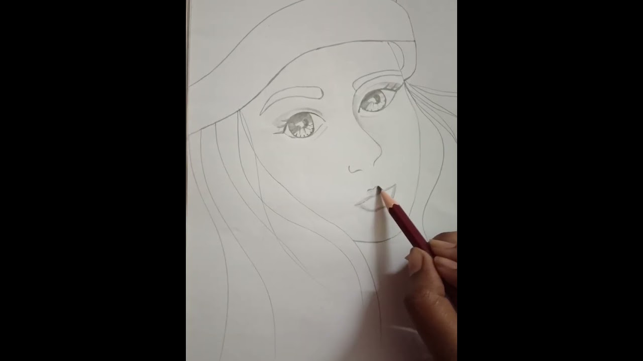 How to draw a Beautiful and elegant girl's face.    “Not just a face, but a soul captured on paper.”