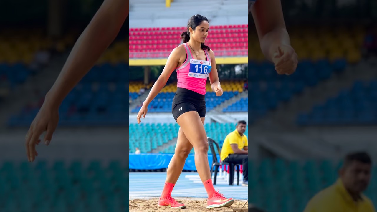 😎Kerala Police Golden Girl 🥇🔥 | Triple Jump Queen | Athletics#ytshorts #india #motivation
