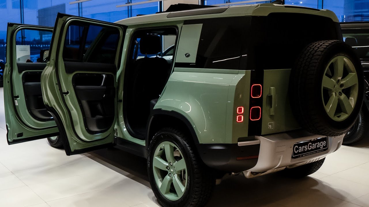 Green Land Rover Defender 110 75th Limited Edition - Luxury SUV in Detail