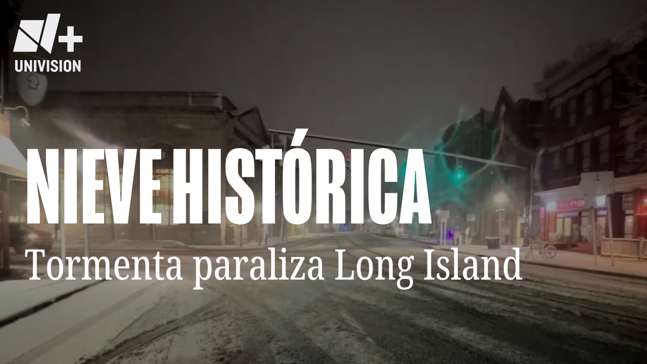Continúa acumulándose la nieve por histórica tormenta en Long Island
