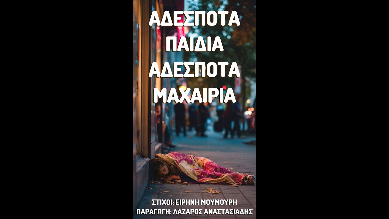 ΑΔΕΣΠΟΤΑ ΠΑΙΔΙΑ, ΑΔΕΣΠΟΤΑ ΜΑΧΑΙΡΙΑ | Στίχοι: Ειρήνη Μουμούρη - Παραγωγή: Λάζαρος Αναστασιάδης