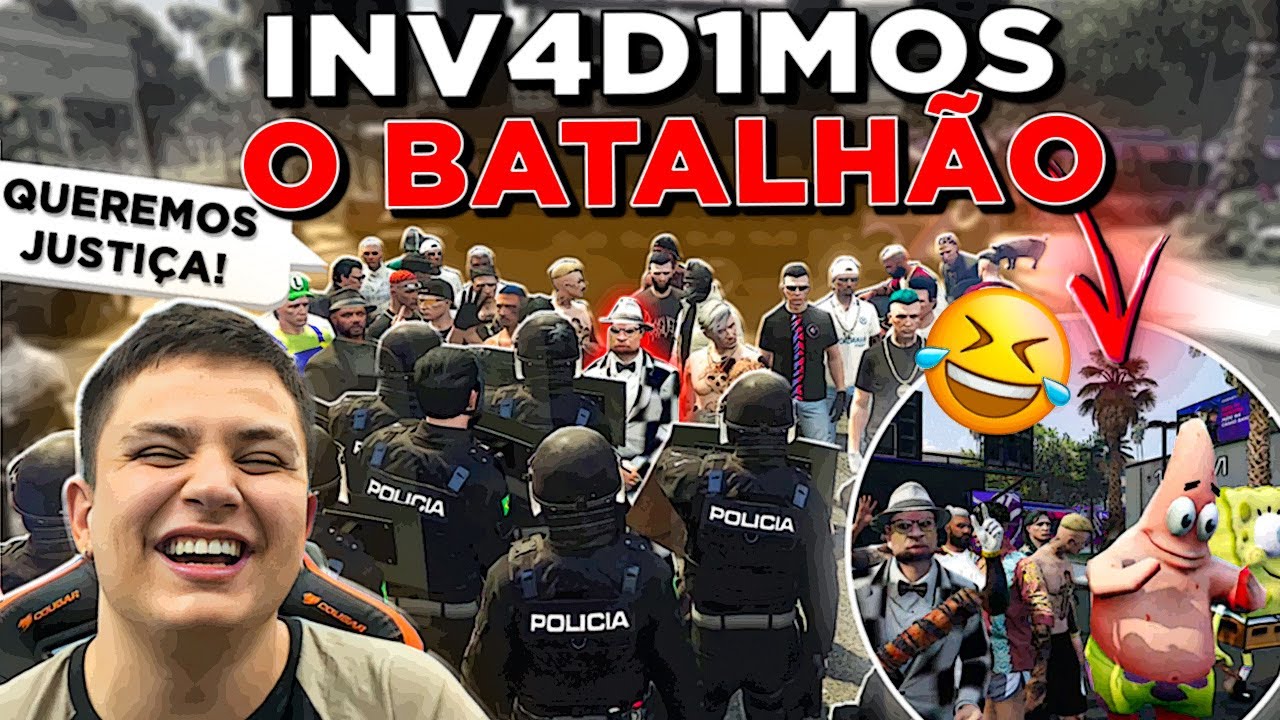 FIZEMOS O MAIOR PROTESTO CONTRA A POLÍCIA no GTA RP 😂 (Modder Clips)