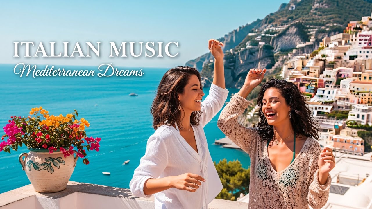 Morning Coffee in Amalfi 🎶🌞 Soothing Italian Guitar & Chill Mediterranean Vibes