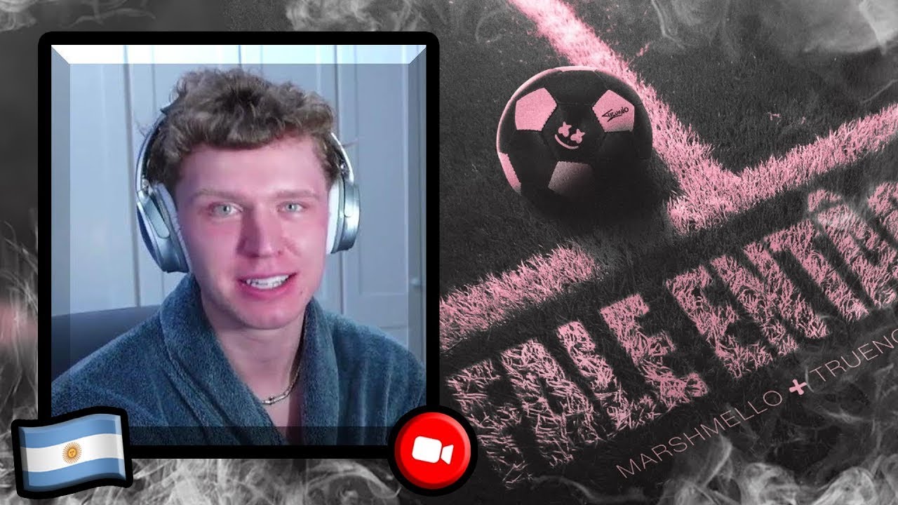 FIRST REACTION TO Fale Então - Marshmello, Trueno | Argentinian Music Reaction