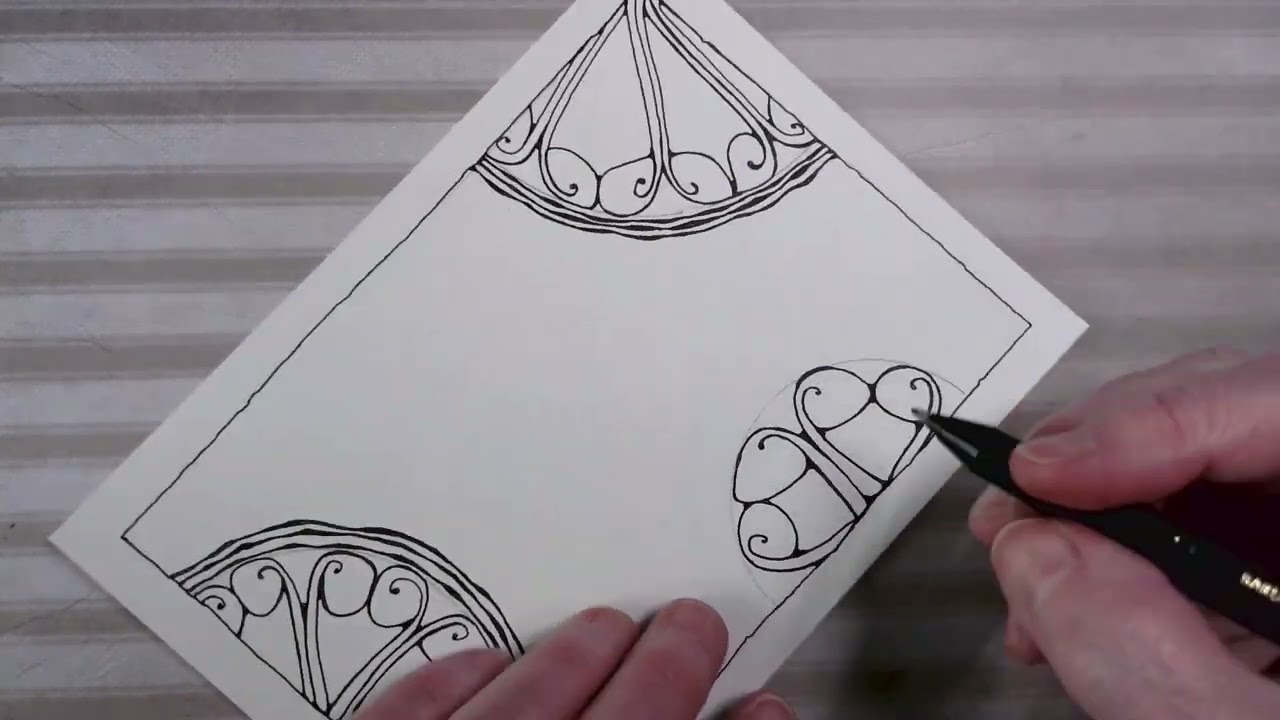 Marvellous Mooka!  #DrawWithMe an abstract, Zentangle Inspired sketchbook page.  9 December 2024