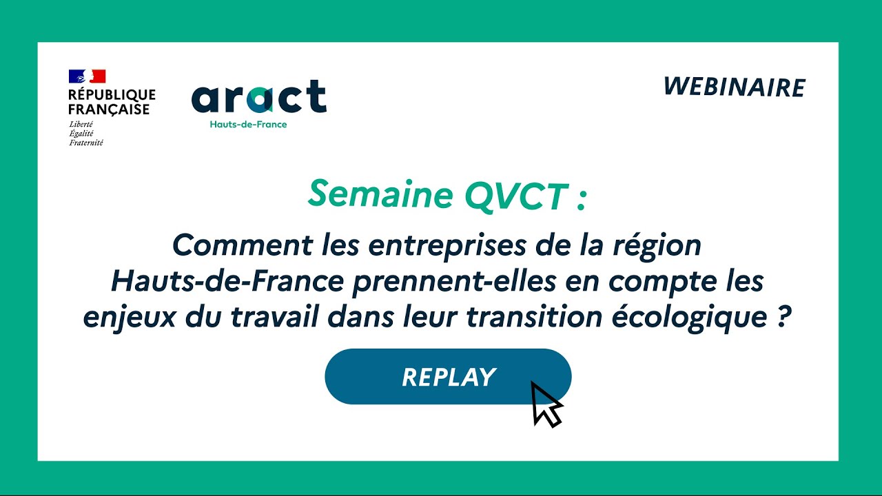 Webinaire - Transition écologique et travail dans les entreprises de la région Hauts-de-France
