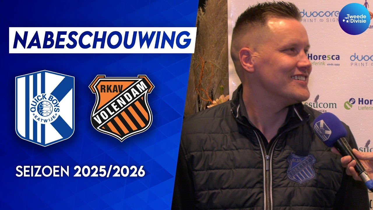 Nabeschouwing Quick Boys - RKAV Volendam | 𝗠𝗮𝗮𝗿𝘁𝗲𝗻 𝗪𝗼𝘂𝗱𝗲𝗻𝗯𝗲𝗿𝗴 & 𝗔𝗱𝗿𝗶𝗲 𝗣𝗼𝗹𝗱𝗲𝗿𝘃𝗮𝗮𝗿𝘁