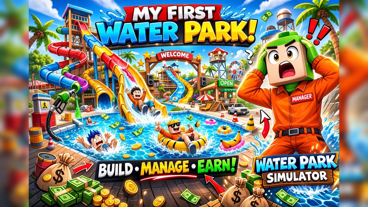 Starting My Own Water Park Business 💦 | Water Park Simulator EP 1 (Hindi Gameplay)