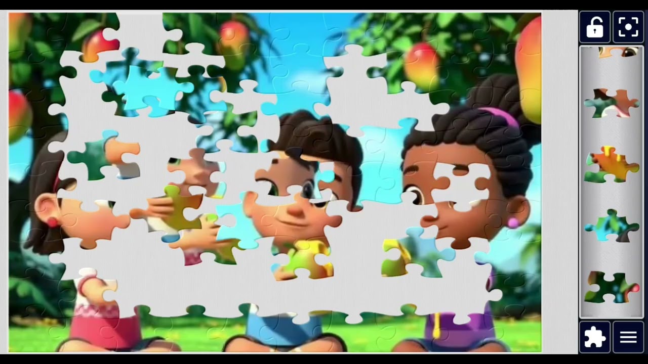 Mango Munching Fun 🥭👧👦// #mangomania #kidscartoon #fruitfun #summerjoy @puzzlemaster1034 
