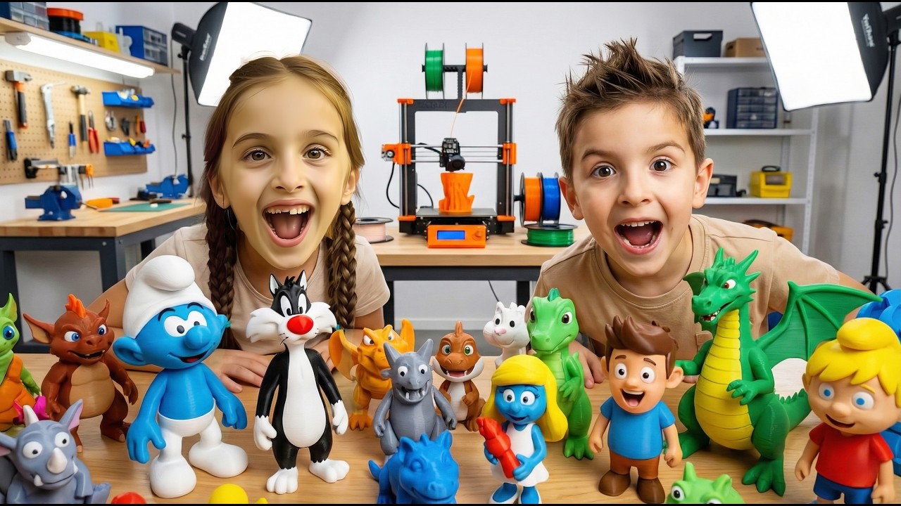 3D Yazıcıyla Kendi Oyuncaklarımızı Yaptık! 🧸 | Çocuklarla Eğlenceli Atölye