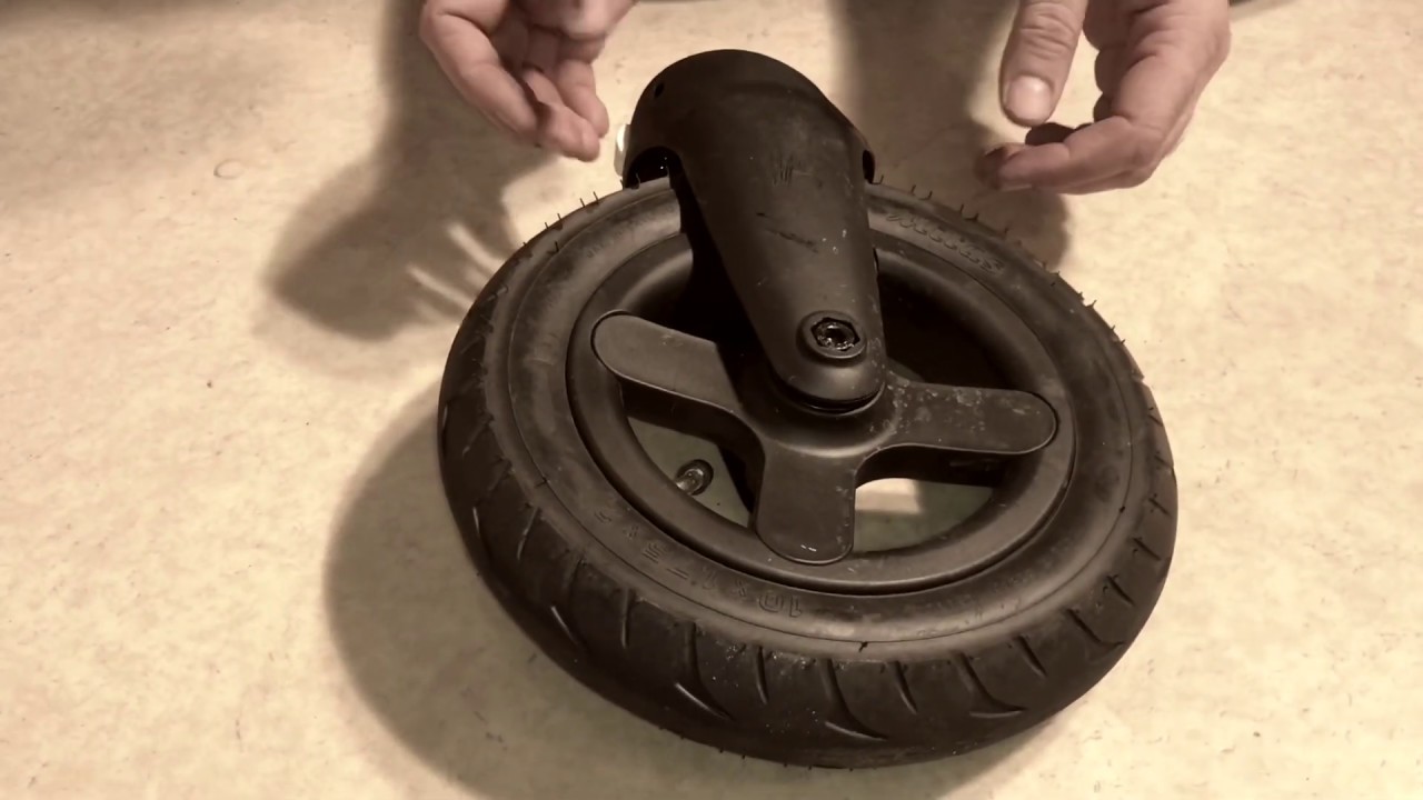 Как разобрать/заменить шарикоподшипники на переднем колесе Stokke Trailz