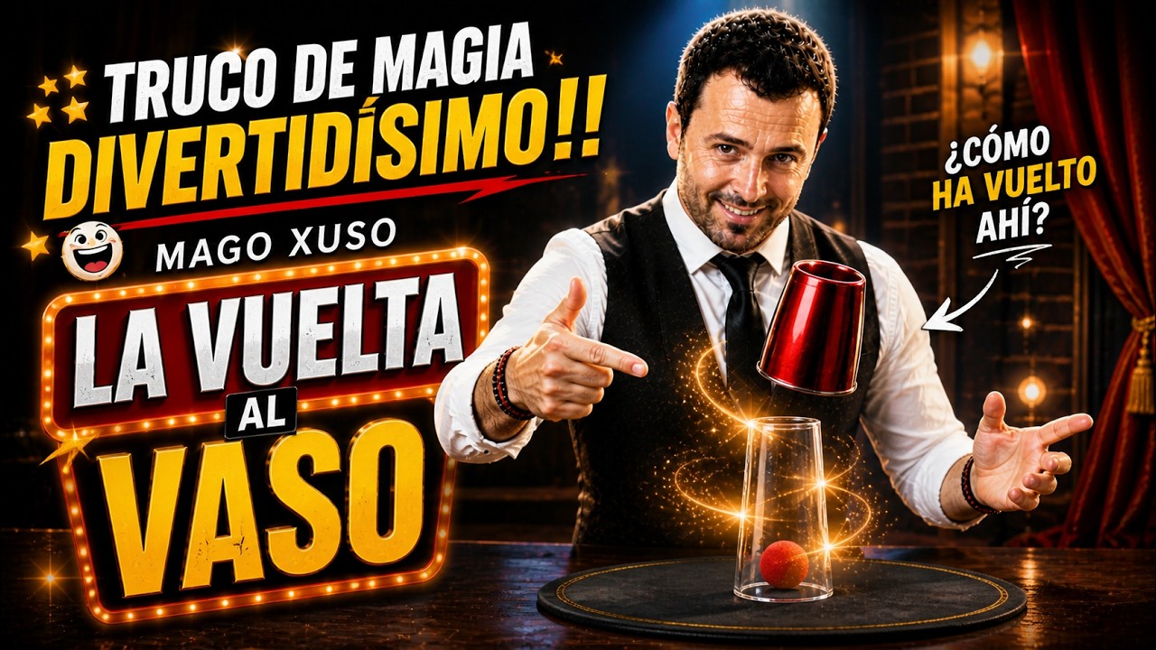 Truco de Magia DIVERTID&Iacute;SIMO!! Mago Xuso La Vuelta al Vaso