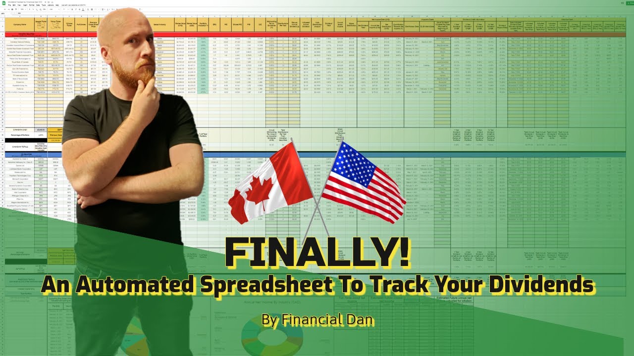 Free Dividend Tracking Spreadsheet For Canadian And US Stocks