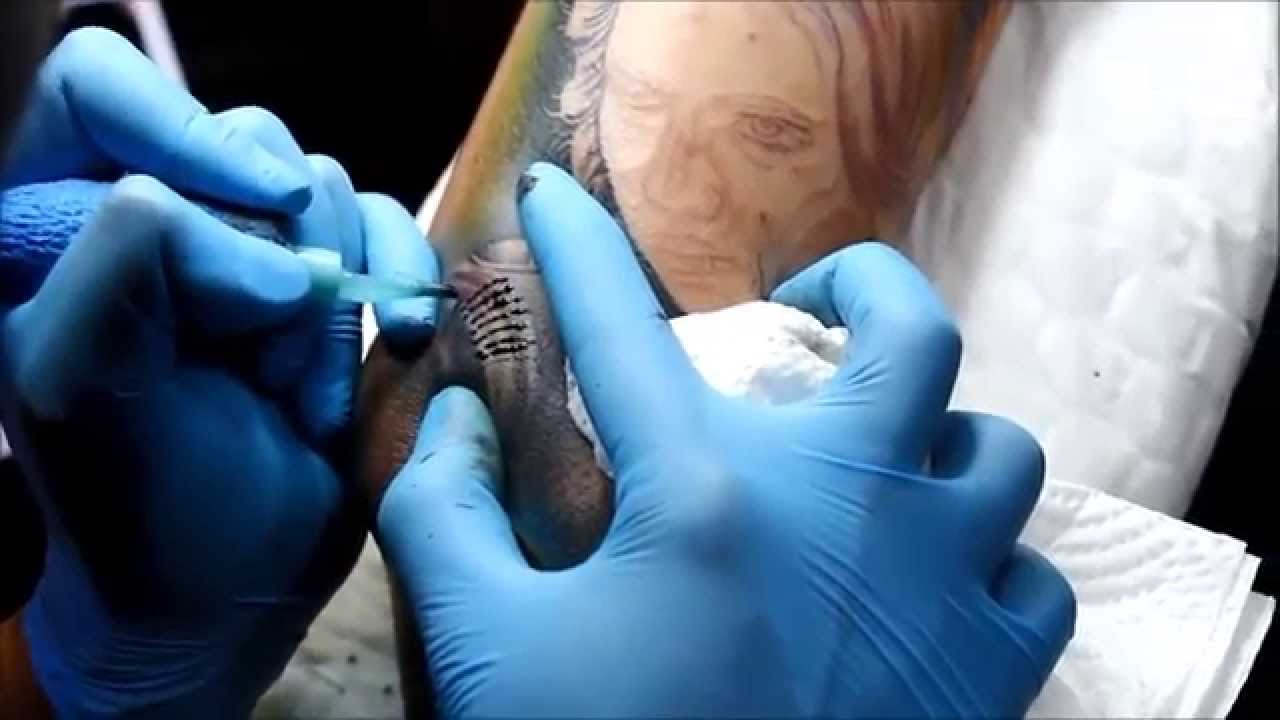 Realistic portrait color Tattoo By Hugo Monster ink Khaosan Road Thailand