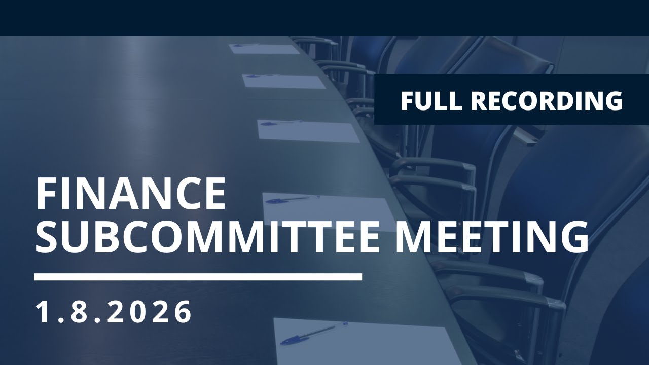 ESS Finance Subcommittee - January 8, 2026