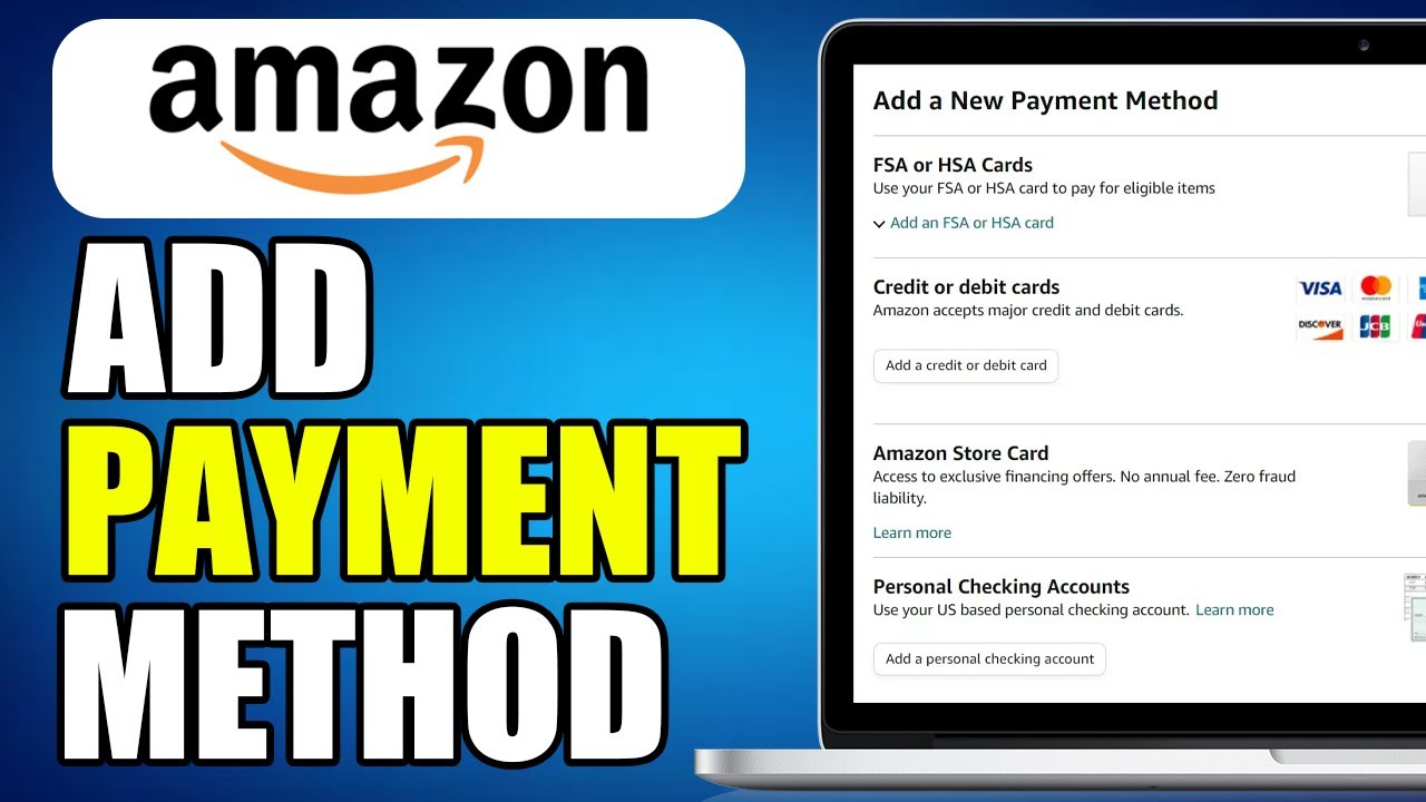 How To Add Payment Method On Amazon