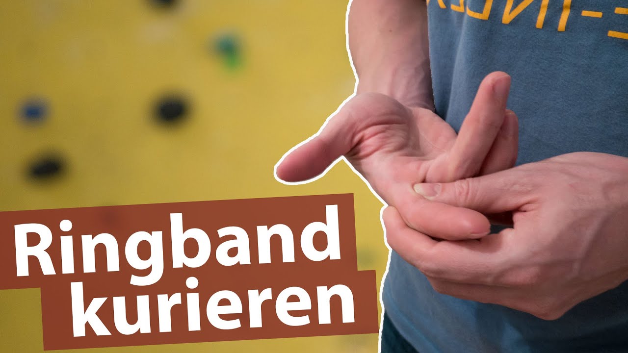 Ringbandprobleme? Das kannst du als Kletterer tun.