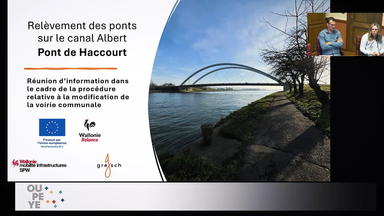 Séance d'information : Relèvement du pont de Haccourt
