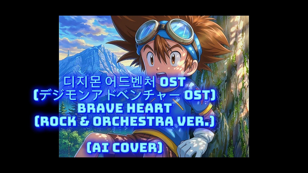 디지몬 어드벤처 OST - Brave Heart (락 & 오케스트라 버전) (With 디지몬 슈퍼럼블) [AI 커버]