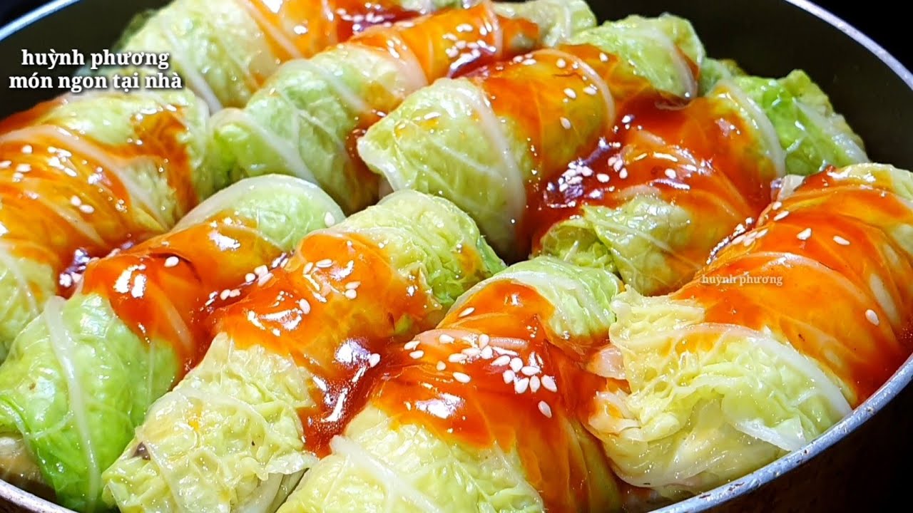 Làm cải thảo cuộn chay theo cách này ăn chay ngon lắm