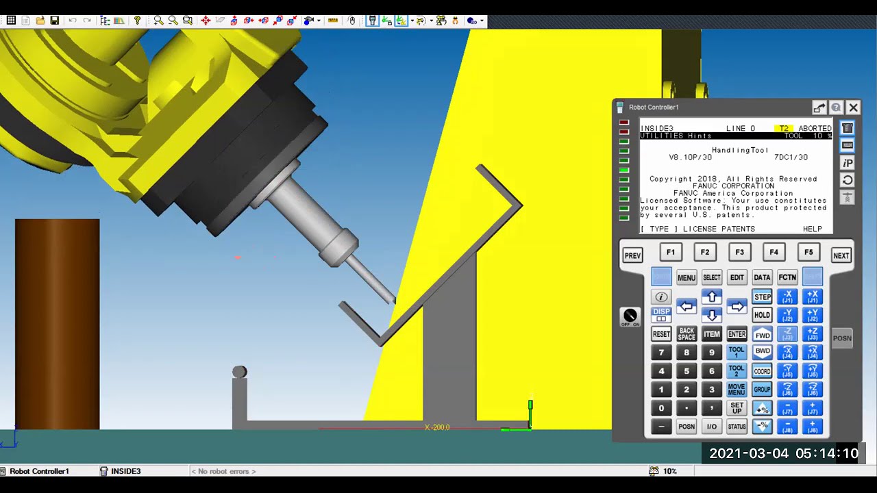 6 Tool Frame application with jogging & touchup