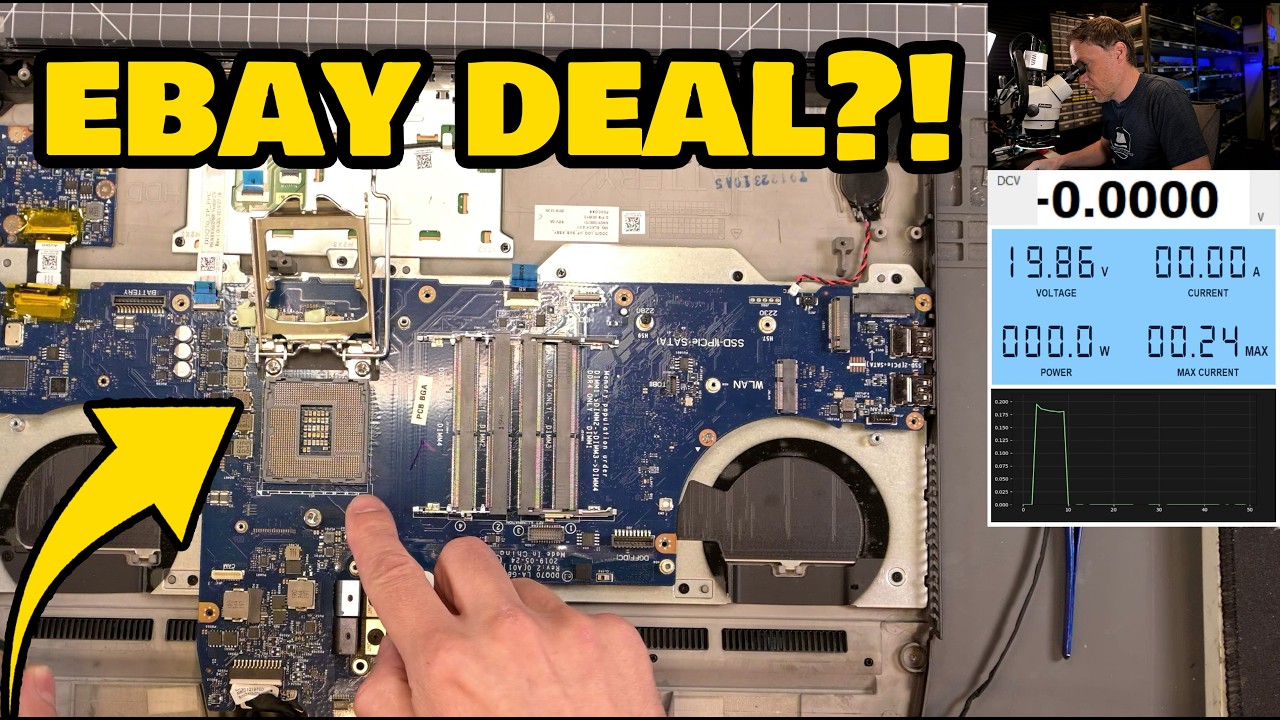 Этот ноутбук Alienware, купленный на eBay, был не укомплектован и не работал!