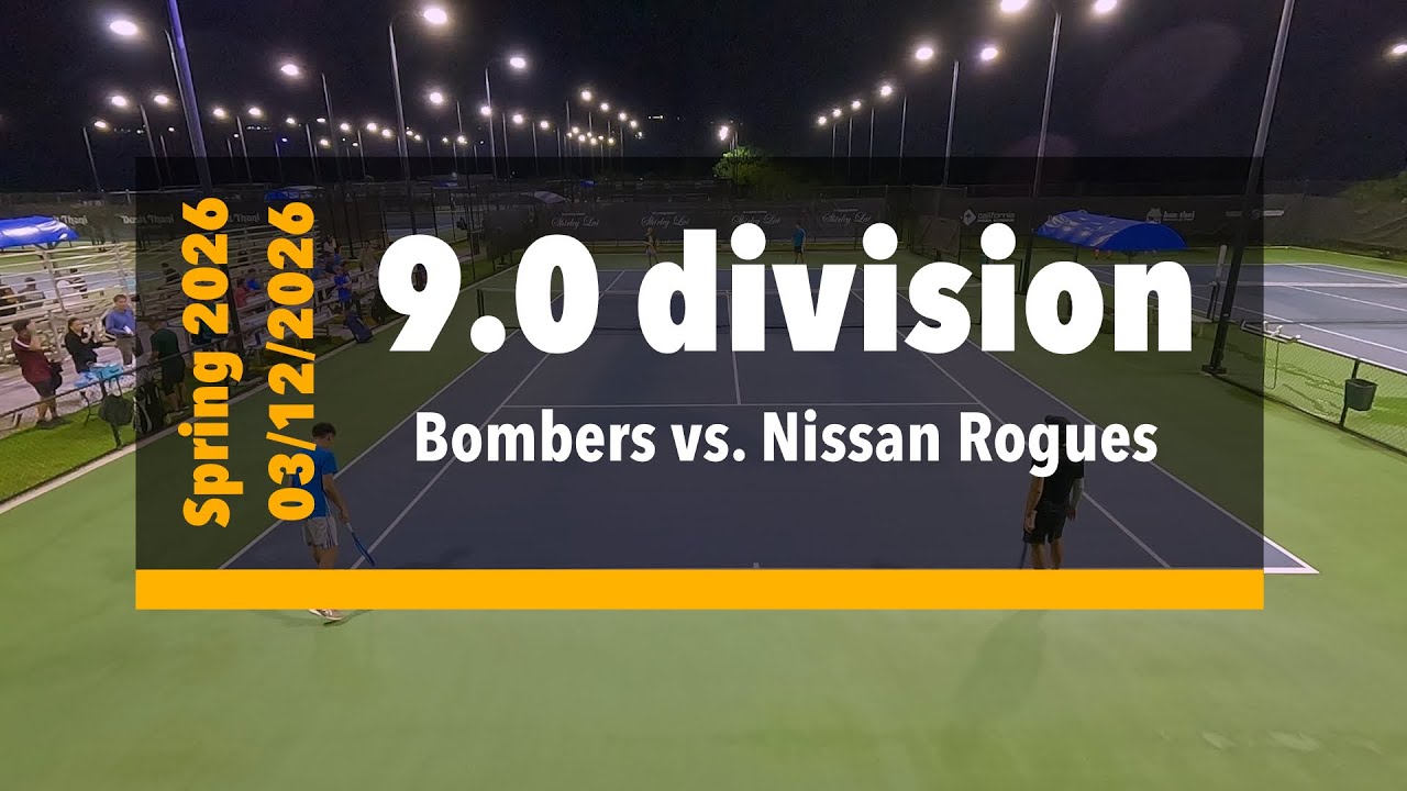Combined 9.0 div. - Baseline Bombers vs. Nissan Rogues (03/12/2026) - Guam tennis