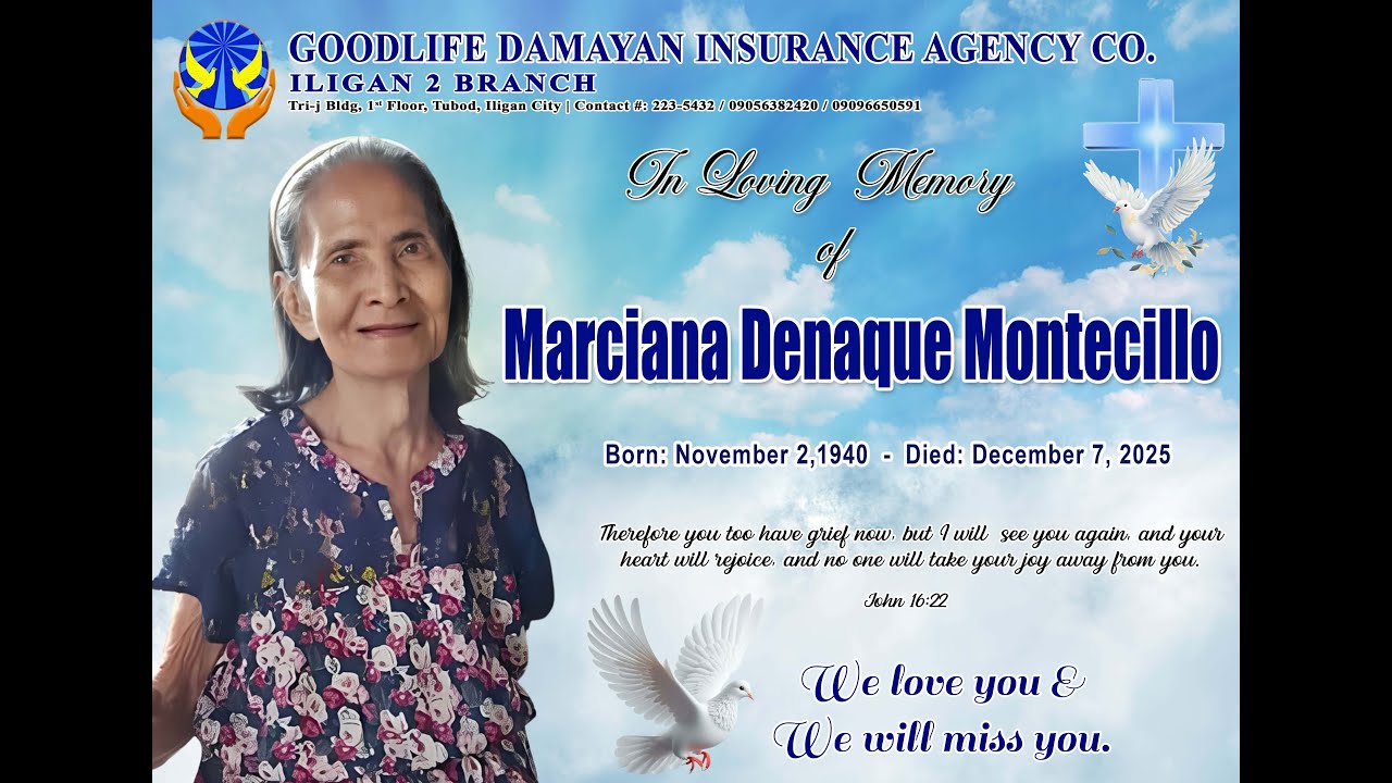 The Late Marciana Denaque Montecillo Tribute Video