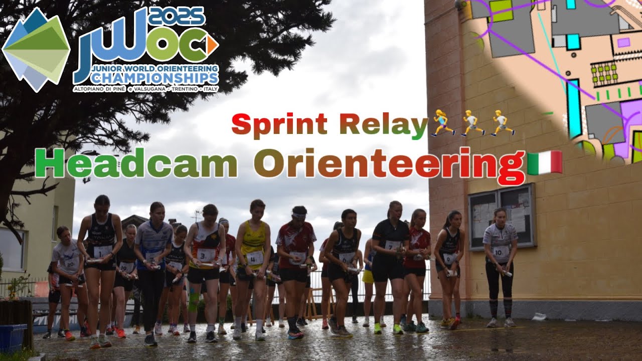 JWOC SPRINT RELAY🇮🇹 | Orienteering Headcam