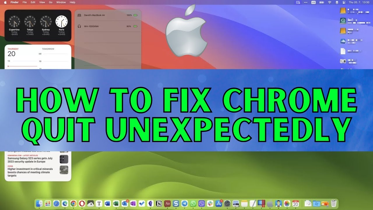 Как исправить проблему с неожиданным завершением работы Chrome на macOS (2025)